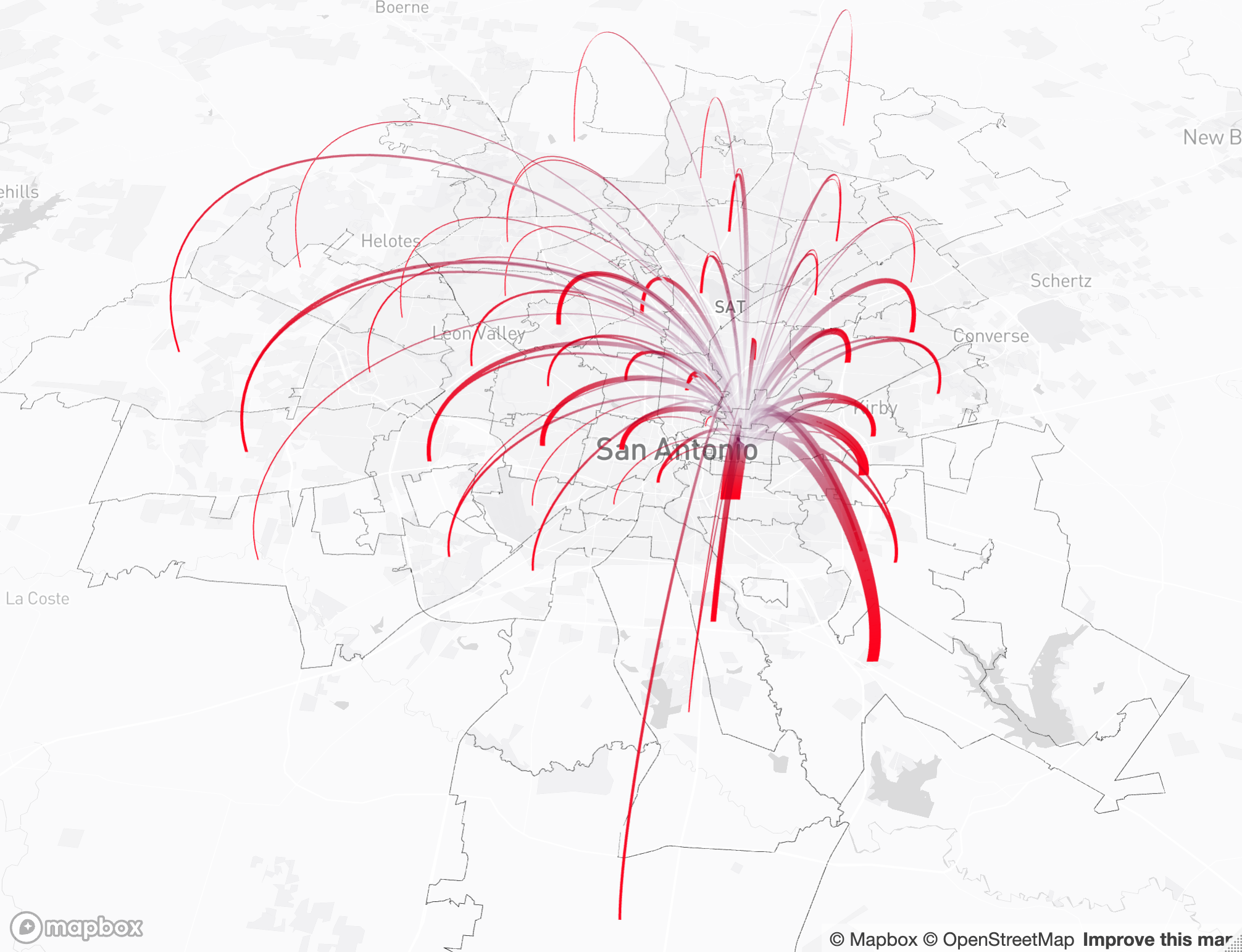 Residential mobility flows