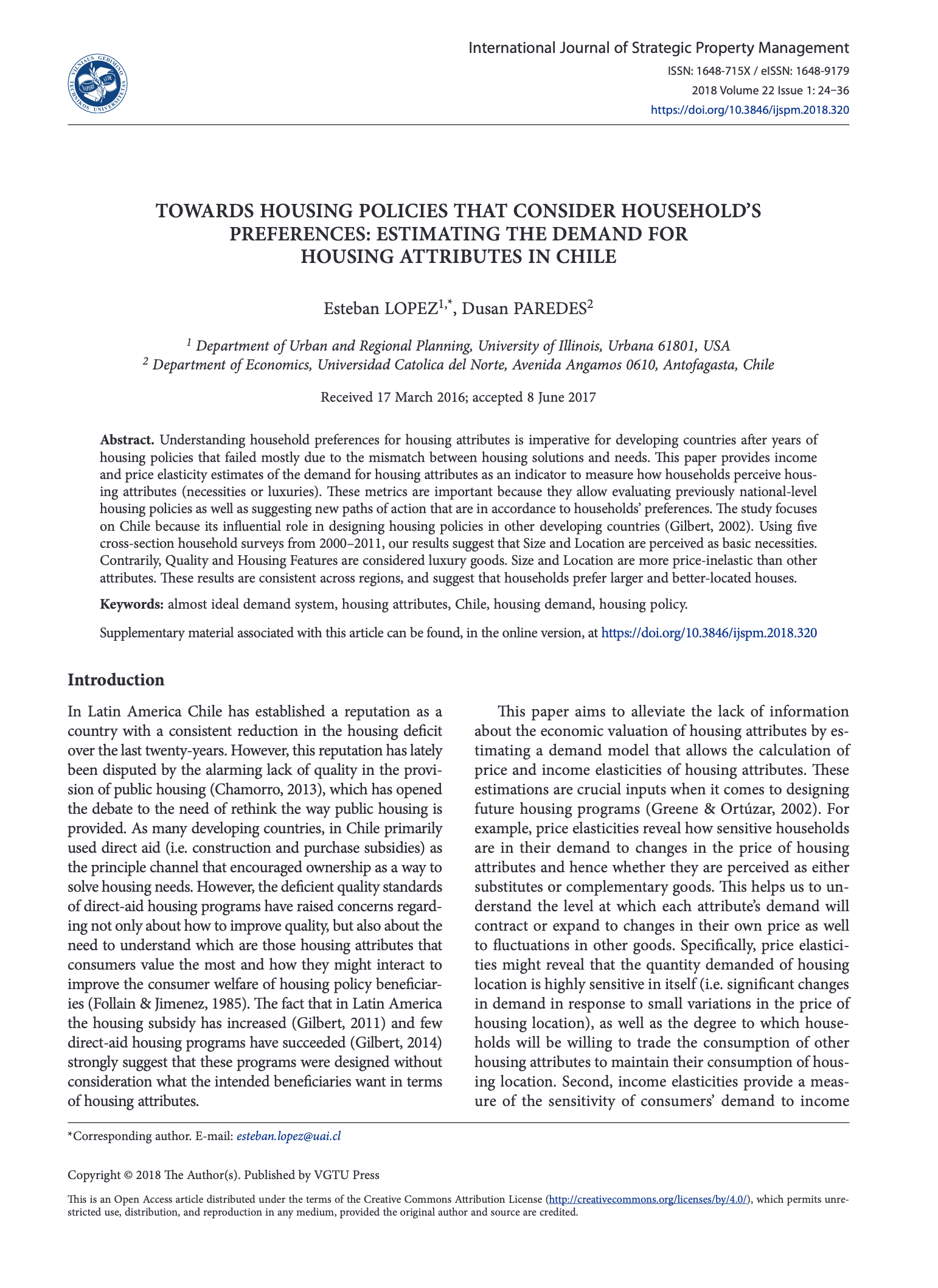 International Journal of Strategic Property Management 2018 paper